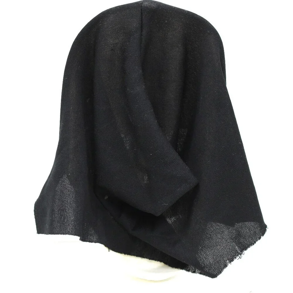 Vintage Crypt Skull Skeleton Creepy Scary Breathable Mask with Black Nylon Hood